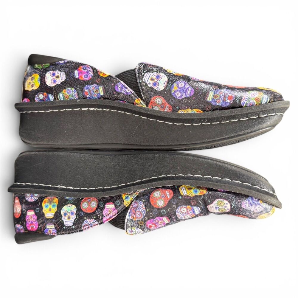 alegria debra sugar skulls leather whimsigoth black, multicolor women's clogs 39 - Picture 5 of 7